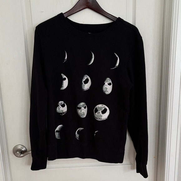 Disney Sweaters - Disney’s Nightmare Before Christmas Jack Lunar Eclipse Black Sweater